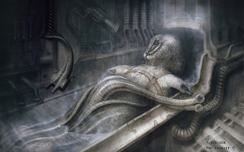 The Tourist IV, H.R. Giger HD wallpaper
