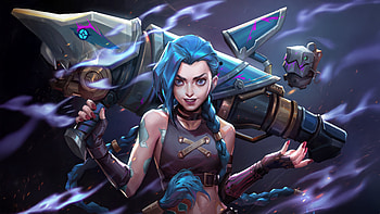 Jinx Smile Now Boom Later, jinx-league-of-legends, vi-league-of-legends, artwork, art, digital-art, games, video-games, artstation HD wallpaper