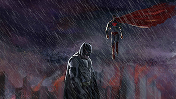 Batman And Superman, batman, superman, superheroes, digital-art, behance HD wallpaper