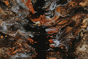 Abstract, Bubbles, Divorces, Paint, Brown, Mixing HD wallpaper