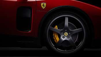 Ferrari Luce — Scarlet Wheel Close-Up, Vehicle HD wallpaper