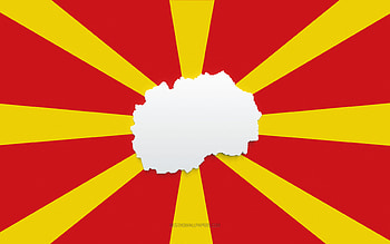 Happy New Year 2022 North Macedonia, white background, North Macedonia 2022, North Macedonia 2022 New Year, 2022 concepts, North Macedonia, Flag of North Macedonia HD wallpaper