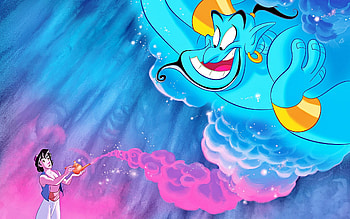 Genie, Top genie backgrounds, Disney, Animation HD wallpaper
