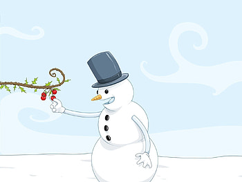Food, Art, Snow, Snowman, , Drawing HD wallpaper