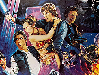Return of the Jedi, Original movie poster, Star Wars artwork, Film memorabilia HD wallpaper