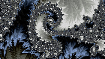 Trippy Psychedelic Fractal, trippy, psychedelic, trance, white, blue, Abstract, fractal, abstract blue HD wallpaper