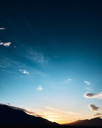 Nature, Sunset, Sky, Clouds, Slope HD phone wallpaper