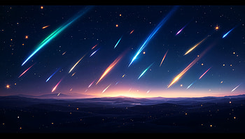 Celestial Wonders: Meteor Shower in Ultra, meteor shower, Stars, meteor, Night Sky, landscape HD wallpaper