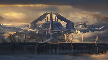 Building, Video Game, Halo, Landscape, Wall HD wallpaper