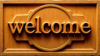 Welcome: A Warm Ultra, welcome, sign, wood, Home, decor HD wallpaper