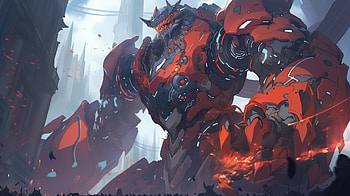 Epic Mecha Anime Battle, mecha, Anime HD wallpaper