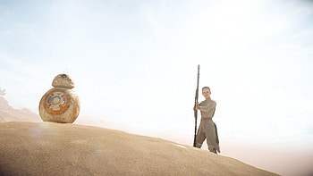 Rey and BB8, BB-8, Rey (Star Wars), video game, Star Wars Battlefront II (2017) HD wallpaper