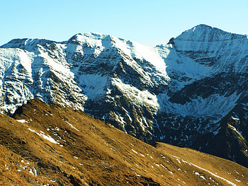 Frozen nature, great, snow, trekking, bluesky, mountain HD wallpaper