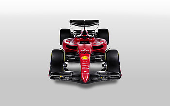 2022, Ferrari F1-75, , Formula 1, top view, F1 racing cars, F1 2022, F1-75, Scuderia Ferrari HD wallpaper