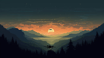 Minimalist Scene Landscape , artist, artwork, digital-art, minimalism, minimalist, scenery, landscape HD wallpaper