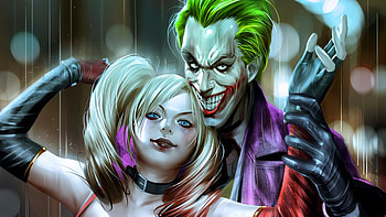 Joker Harley Quinn Artwork, joker, harley-quinn, superheroes, digital-art, artwork HD wallpaper