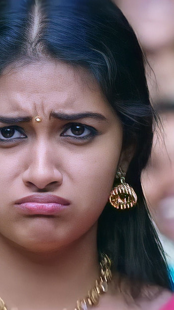 Keerthi Suresh, face expression HD phone wallpaper