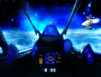 Sky Force, orbit, station, space, plane, Pilot HD wallpaper