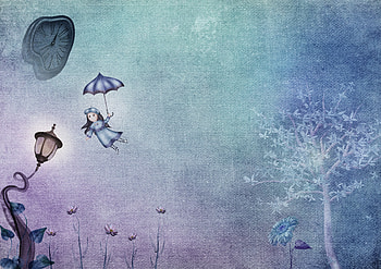 Fantasy, Art, Clock, Flight, Lantern, Lamp, Child HD wallpaper