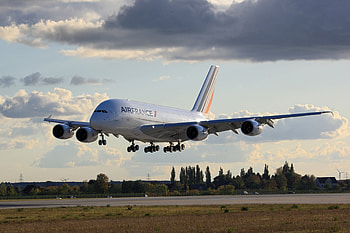 Air France Airbus A380-800 Landing Gear Retracted Aircraft 3717 HD wallpaper