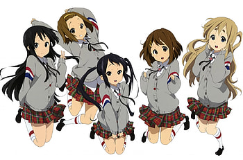 UK obsession!, azusa, ritsu, yui, mio, mugi, k-on HD wallpaper