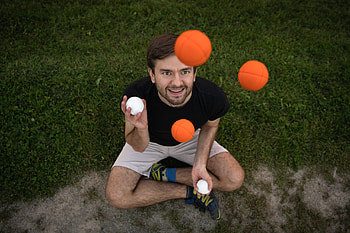 Juggling, Portraiture in motion, Juggling demonstration, graphy HD wallpaper