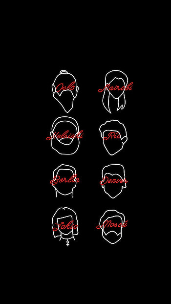Face cut of team, face cut, team, money heist HD phone wallpaper