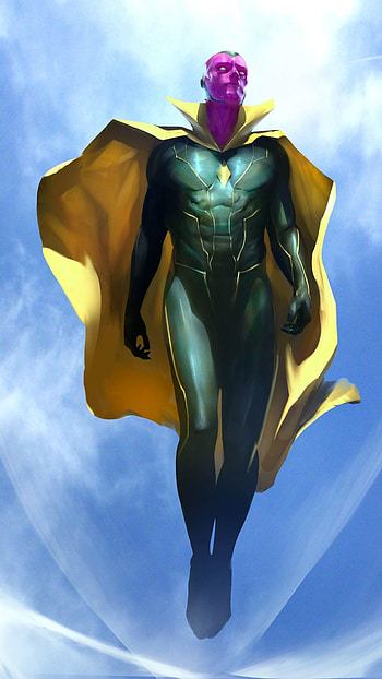 Vision, Superhero HD phone wallpaper