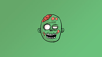 Zombie Minimalist, zombie, minimalism, artist, artwork, digital-art HD wallpaper