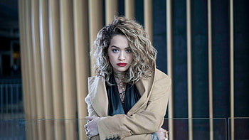 Celebrity, red lips, Rita Ora HD wallpaper