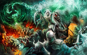 War fantasy, cg, fantasy, battle, war HD wallpaper
