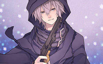 Largo Lloyd, snowfall, Tegami Bachi, manga, protagonist, Tegami Bachi characters, Largo Lloyd Tegami Bachi, Rarugo Roido HD wallpaper