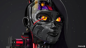 Chiptos X Robot Woman Female Computer Part Robots, robot HD wallpaper