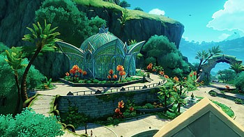 Genshin Impact: Seaside Pavilion — Ultra, video game, Genshin Impact HD wallpaper