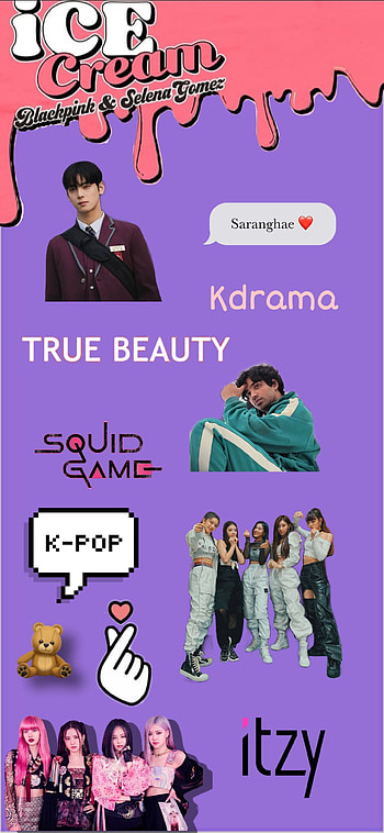 Kpop Kdrama, blackpink, itzy, truebeauty, squidgame HD phone wallpaper