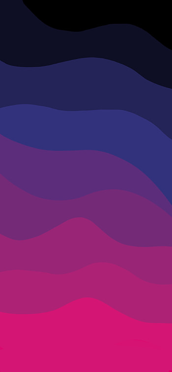 Pastel waves, electric blue, magenta, dark, oled HD phone wallpaper