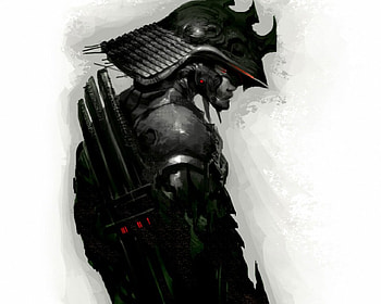 samurai, cool, dark HD wallpaper