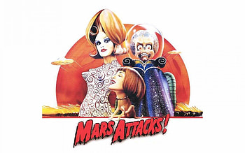 Mars Attacks!, Apocalyptic movie poster, Alien invasion, Tim Burton film HD wallpaper