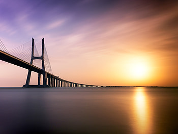 Vasco Da Gama Bridge , bridge, nature HD wallpaper