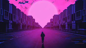 Boulevard Of Broken Dreams , artist, artwork, digital-art, retrowave HD wallpaper