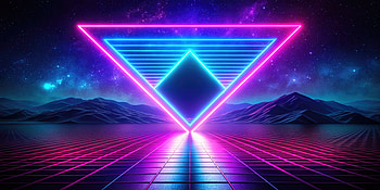 Electric Triangular Dreams, artist, artwork, digital-art, art, deviantart HD wallpaper