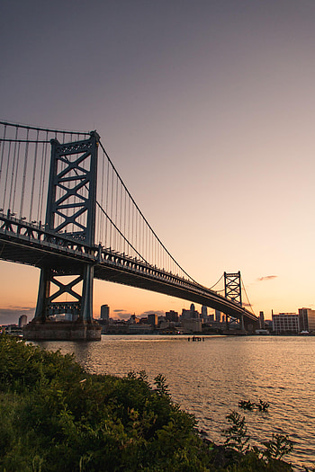 Nature, Architecture, Twilight, City, Dusk, Bridge HD phone wallpaper
