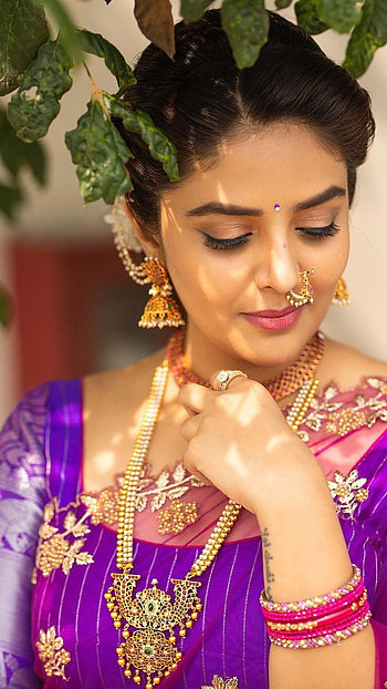 Sreemukhi, telugu actress, model HD phone wallpaper