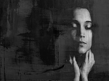 Deep Peace, graphy, black and white, face, peace, woman HD wallpaper