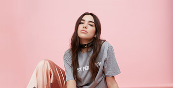 Brunette, singer, pretty and brunette, Dua Lipa HD wallpaper