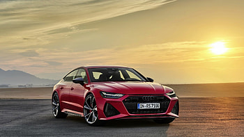 Off-road car, Red Audi RS7 HD wallpaper