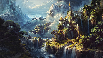 The fortress, The, CG, fortress, Fantasy HD wallpaper