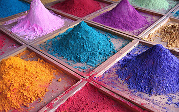 Powder, Colorful explosion, Vibrant pigments, Abstract art HD wallpaper
