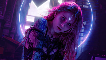 Neon Witches Cosplay, cosplay, graphy, neon, artstation HD wallpaper
