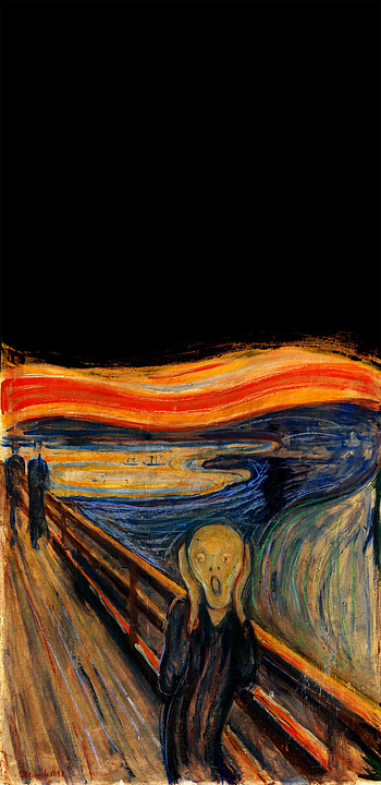 The Scream, Edvard Munch, chilling painting, psychological expression HD phone wallpaper
